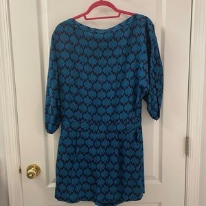 DVF blue and aqua romper